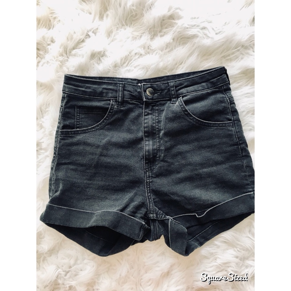H&M super high waisted jean shorts